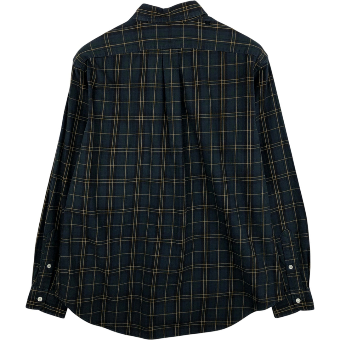 Ralph Lauren Classic Fit Long Sleeve Button Down Check Shirt, Men's Size L cotton green type Vintage Second Hand