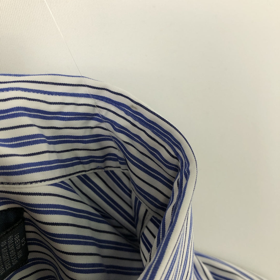 Ralph Lauren Classic Fit Multi Stripe Long Sleeve Button Down Striped Shirt Men's Size L cotton white type Vintage Second Hand