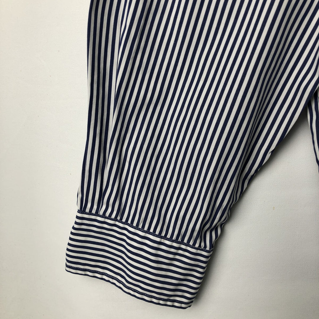 Ralph Lauren Classic Fit Long Sleeve Button Down Striped Shirt Men's XL cotton white type Vintage Second Hand