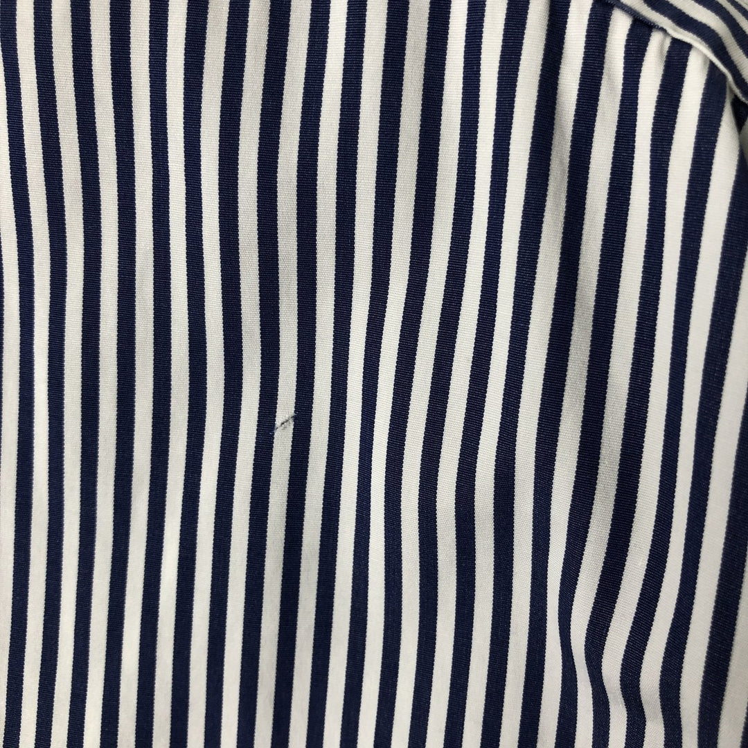 Ralph Lauren Classic Fit Long Sleeve Button Down Striped Shirt Men's XL cotton white type Vintage Second Hand