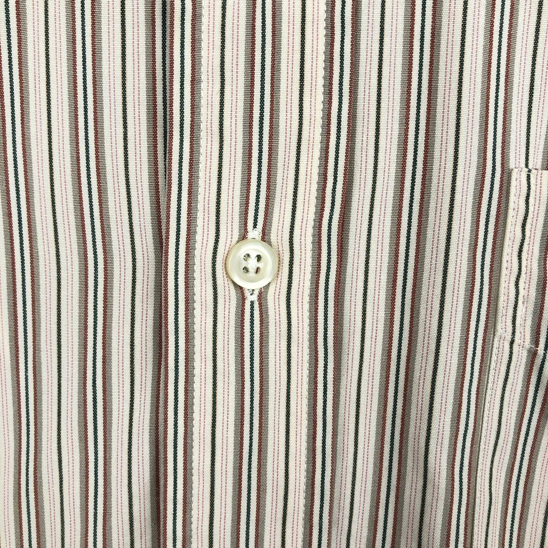 Ralph Lauren EVERETT Multi-stripe Long-Sleeve Button-Down Striped Shirt, Men's Size S (approx.) cotton Beige type Vintage Second Hand