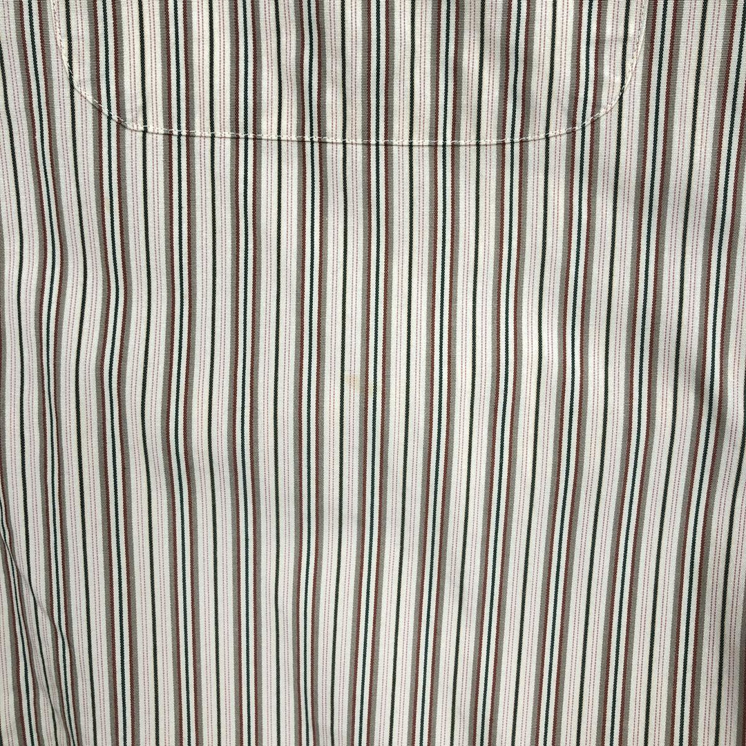 Ralph Lauren EVERETT Multi-stripe Long-Sleeve Button-Down Striped Shirt, Men's Size S (approx.) cotton Beige type Vintage Second Hand