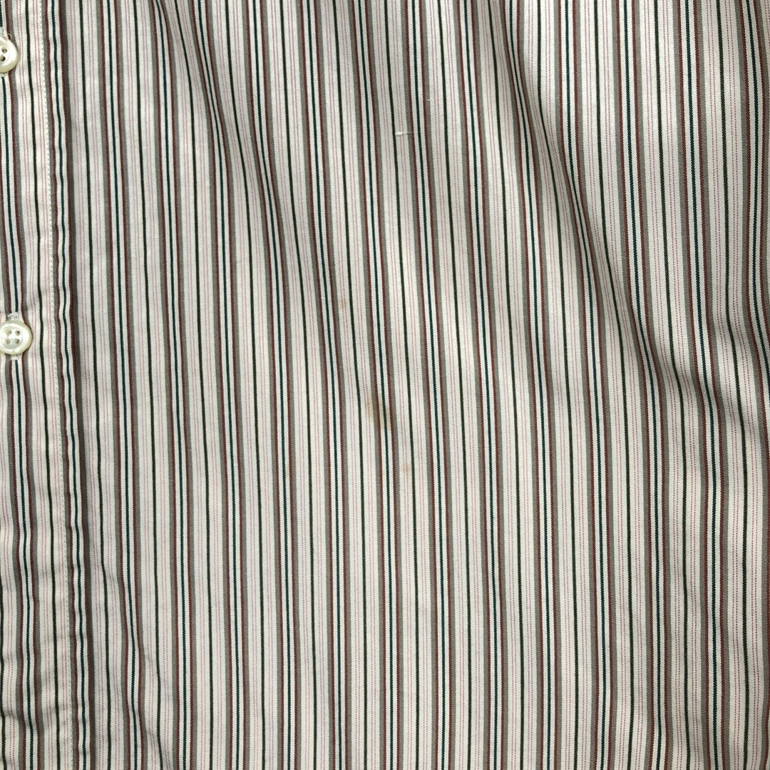 Ralph Lauren EVERETT Multi-stripe Long-Sleeve Button-Down Striped Shirt, Men's Size S (approx.) cotton Beige type Vintage Second Hand