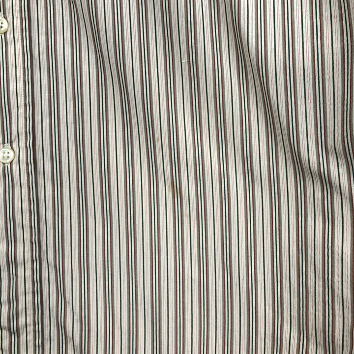 Ralph Lauren EVERETT Multi-stripe Long-Sleeve Button-Down Striped Shirt, Men's Size S (approx.) cotton Beige type Vintage Second Hand