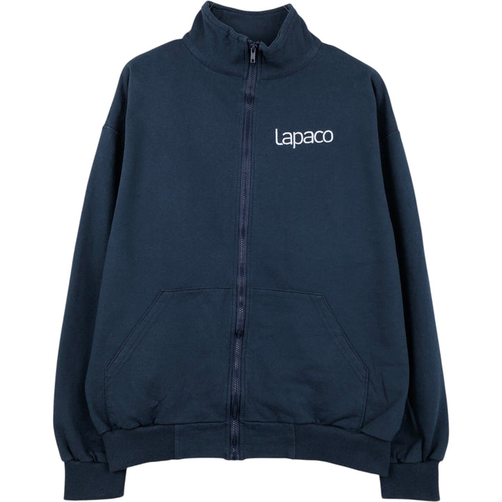 KING ATHLETICS Full-Zip Sweatshirt, Made in Canada, Men's Size XL (approx.) cotton navy blue type Vintage Second Hand
