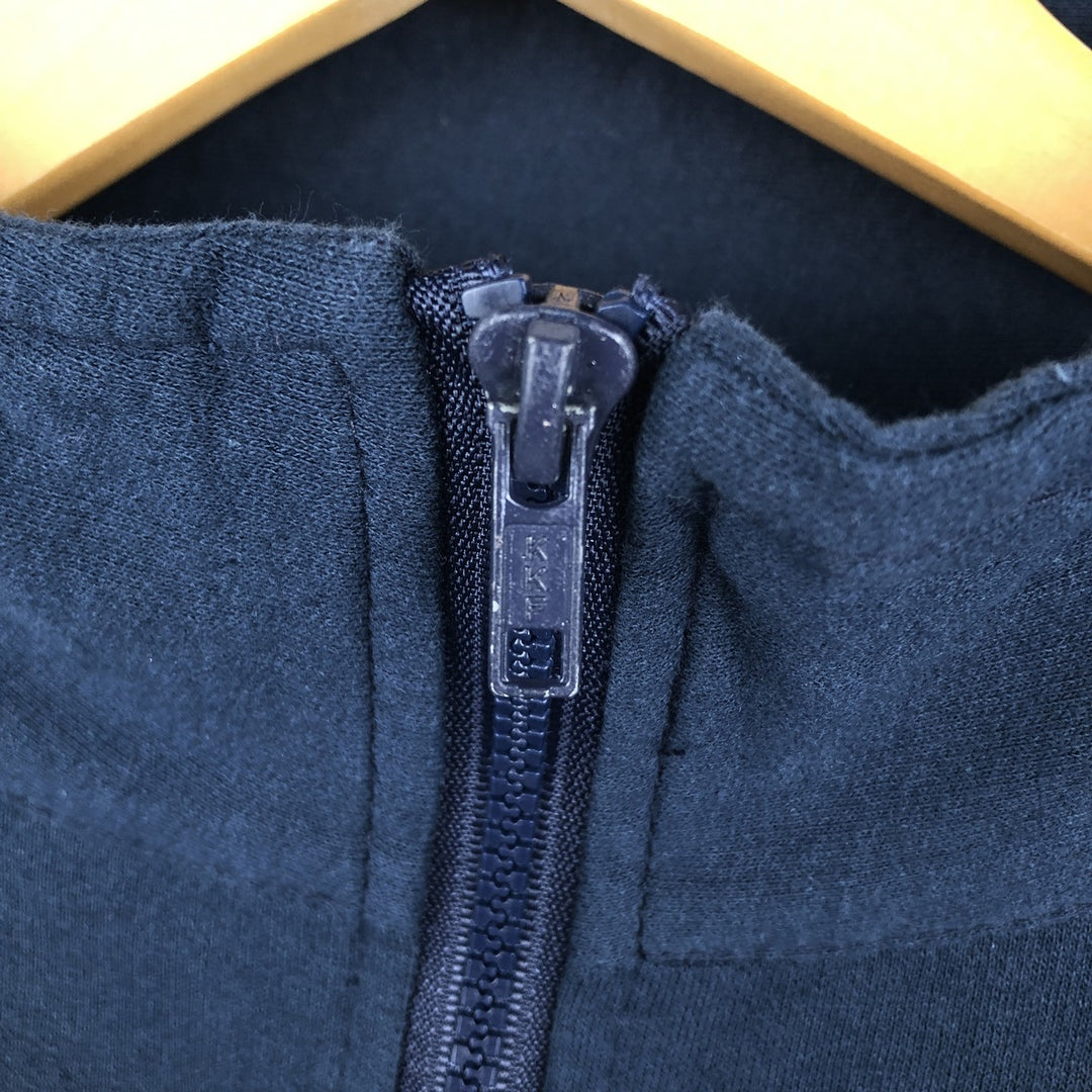 KING ATHLETICS Full-Zip Sweatshirt, Made in Canada, Men's Size XL (approx.) cotton navy blue type Vintage Second Hand