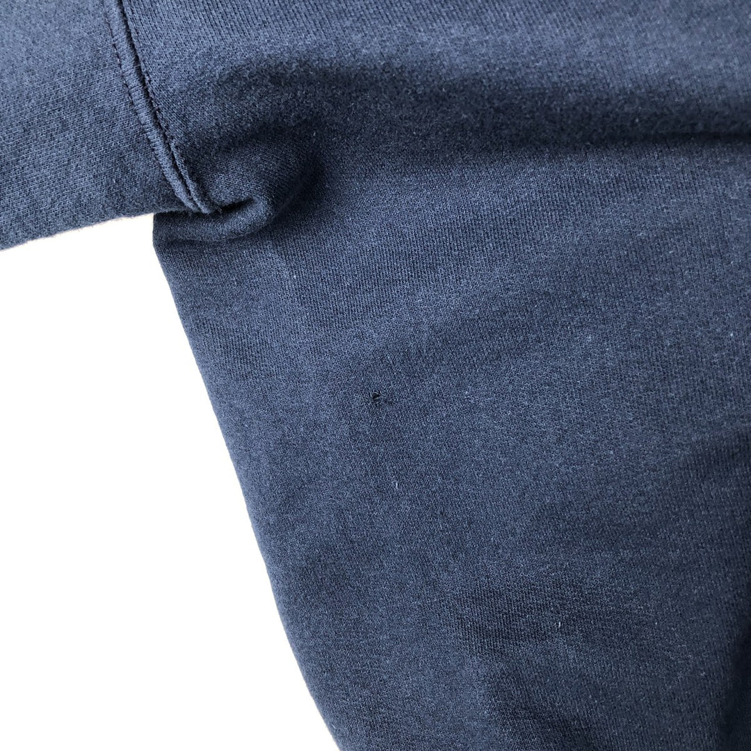 KING ATHLETICS Full-Zip Sweatshirt, Made in Canada, Men's Size XL (approx.) cotton navy blue type Vintage Second Hand