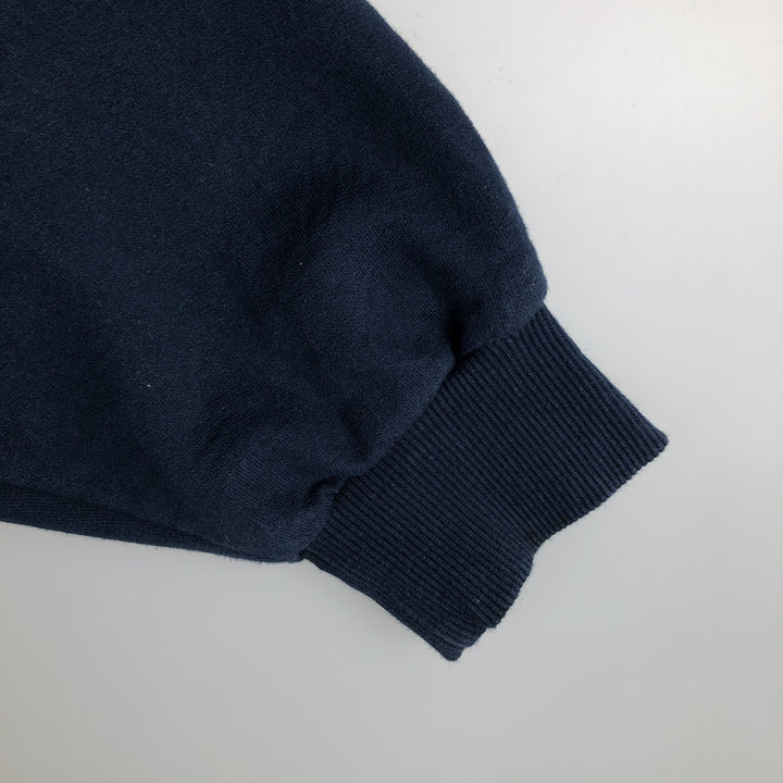 KING ATHLETICS Full-Zip Sweatshirt, Made in Canada, Men's Size XL (approx.) cotton navy blue type Vintage Second Hand