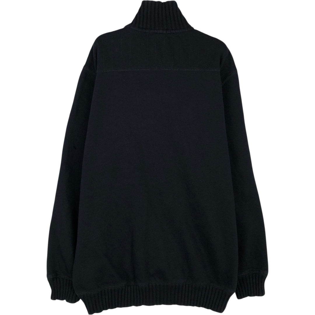 Calvin Klein high-neck full-zip sweatshirt, men's size L equivalent, vintage. cotton black type Vintage Second Hand