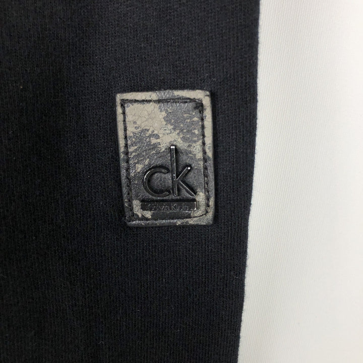 Calvin Klein high-neck full-zip sweatshirt, men's size L equivalent, vintage. cotton black type Vintage Second Hand