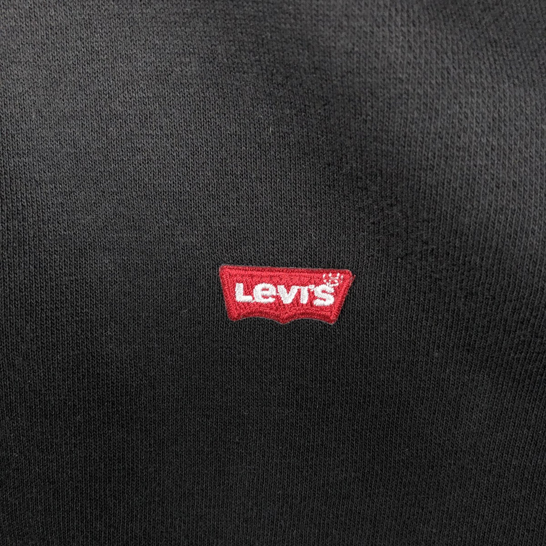 Levi's Standard Sweat Full-Zip Hoodie, Men's Size XL (approx.) cotton black type Vintage Second Hand