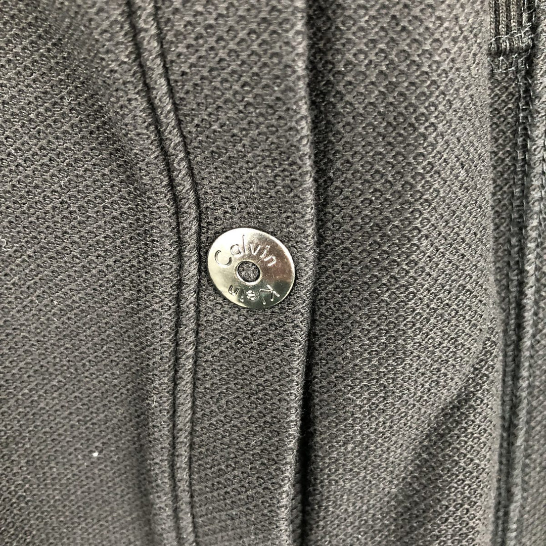 90s-00'S Calvin Klein full-zip sweatshirt, men's size M (approx.) cotton black type Vintage Second Hand