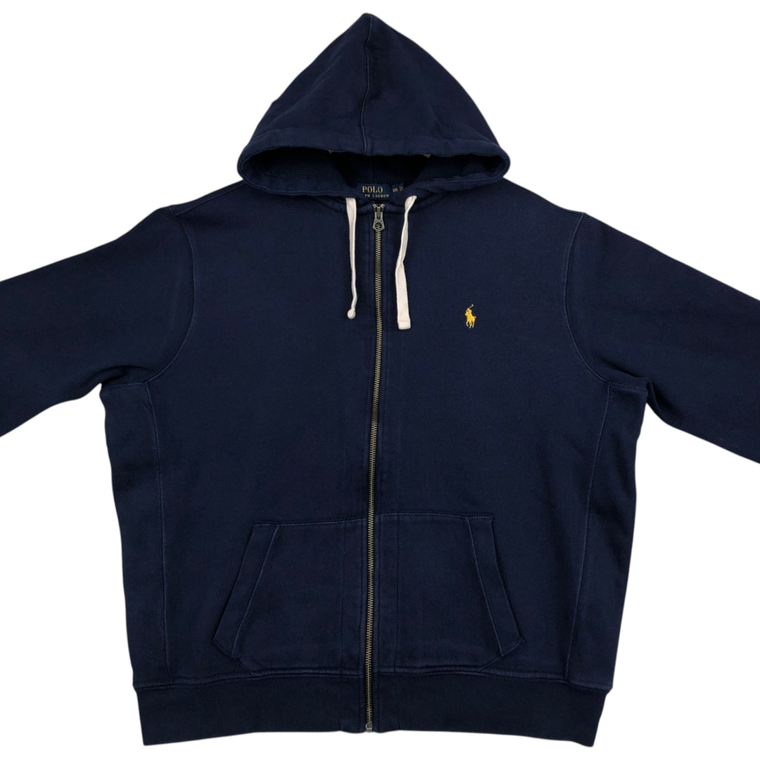 Ralph Lauren POLO RALPH LAUREN Sweat Full Zip Hoodie Men's XXL cotton navy blue type Vintage Second Hand
