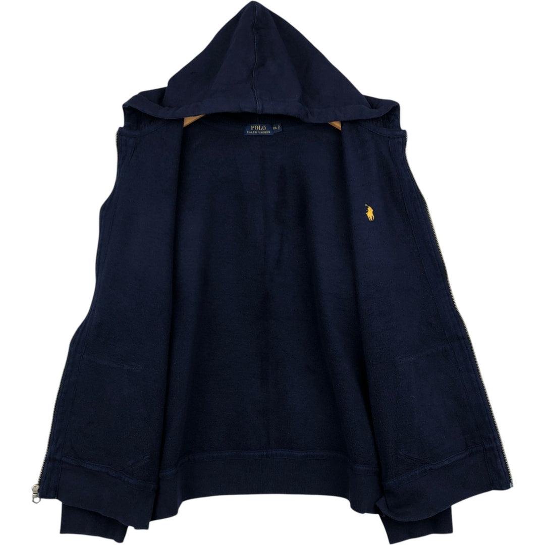 Ralph Lauren POLO RALPH LAUREN Sweat Full Zip Hoodie Men's XXL cotton navy blue type Vintage Second Hand