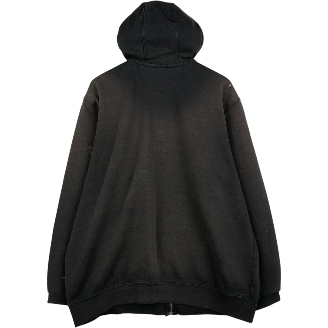 Carhartt Loose Fit Sweat Full Zip Hoodie, Men's L size cotton black type Vintage Second Hand