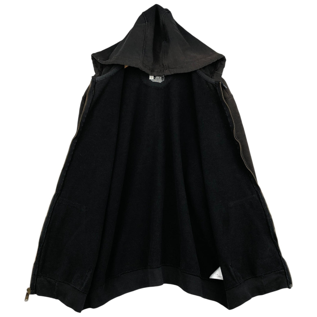 Carhartt Loose Fit Sweat Full Zip Hoodie, Men's L size cotton black type Vintage Second Hand