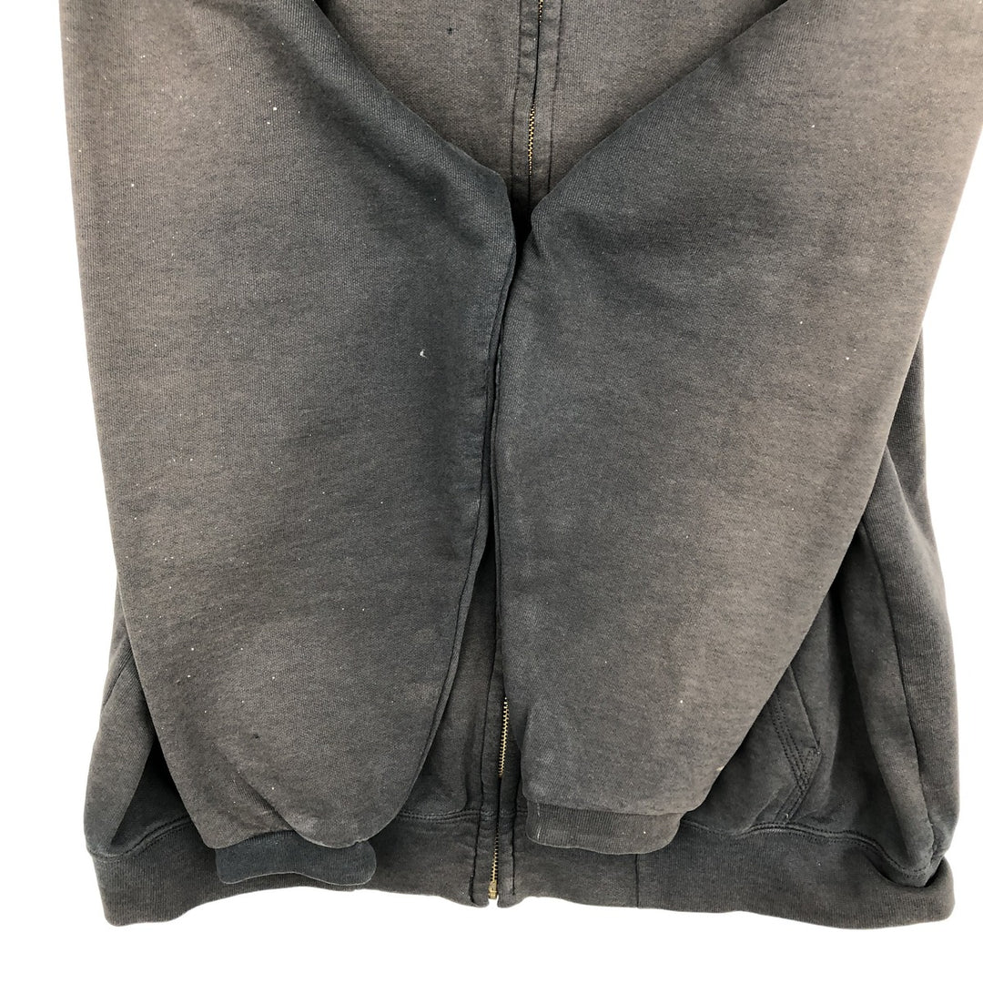 Carhartt Loose Fit Sweat Full Zip Hoodie, Men's L size cotton black type Vintage Second Hand