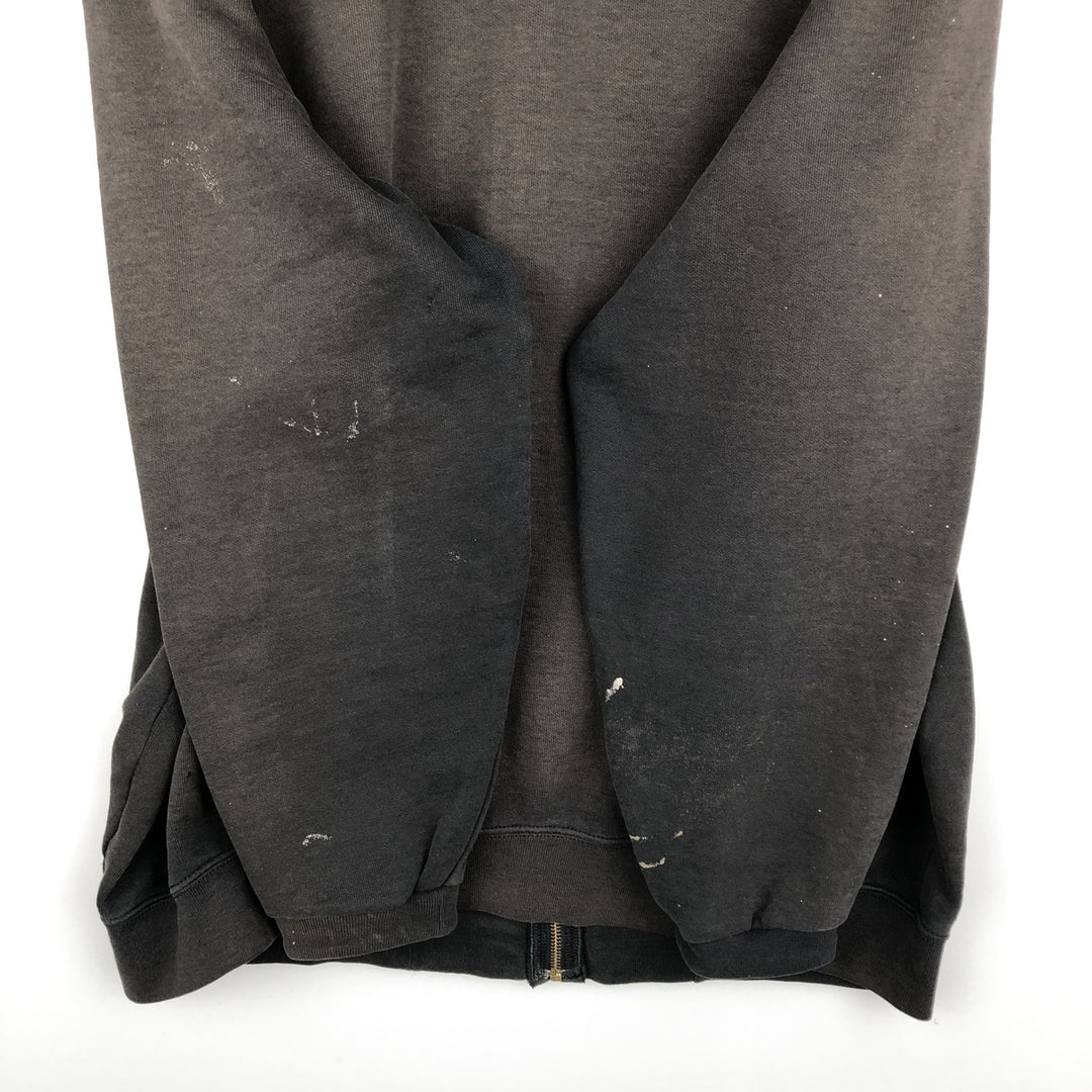 Carhartt Loose Fit Sweat Full Zip Hoodie, Men's L size cotton black type Vintage Second Hand