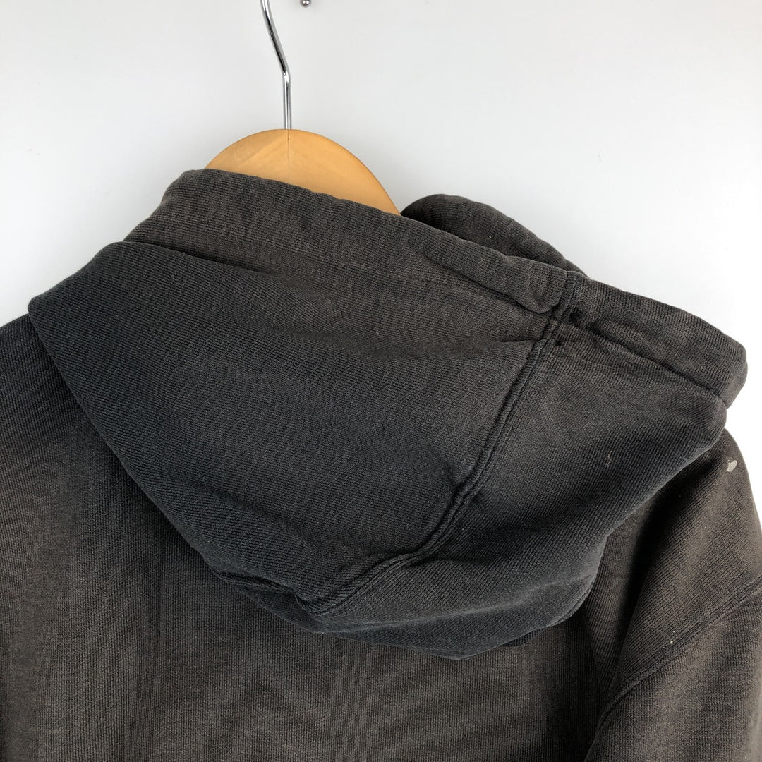 Carhartt Loose Fit Sweat Full Zip Hoodie, Men's L size cotton black type Vintage Second Hand