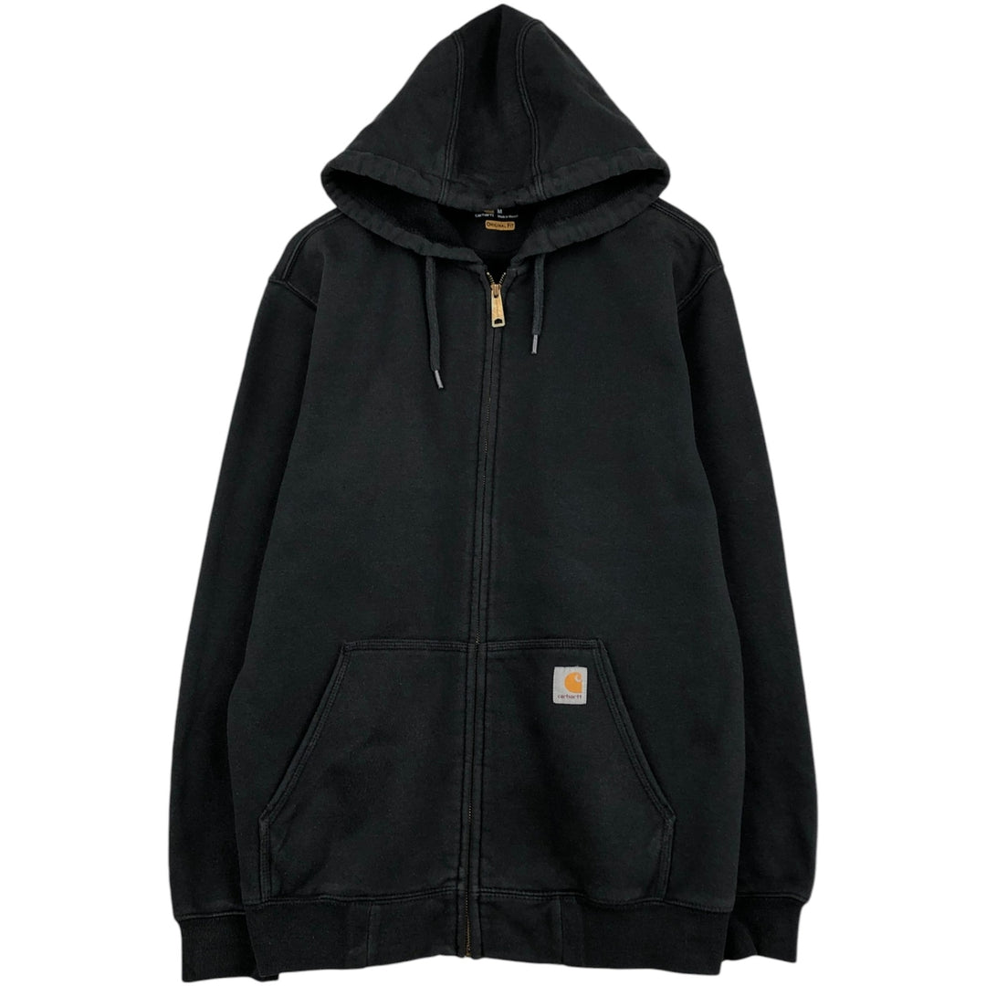 Carhartt Original Fit Full-Zip Sweatshirt, Men's Size Medium cotton black type Vintage Second Hand