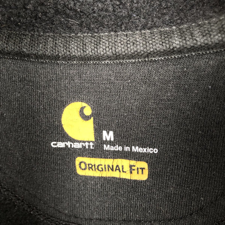 Carhartt Original Fit Full-Zip Sweatshirt, Men's Size Medium cotton black type Vintage Second Hand
