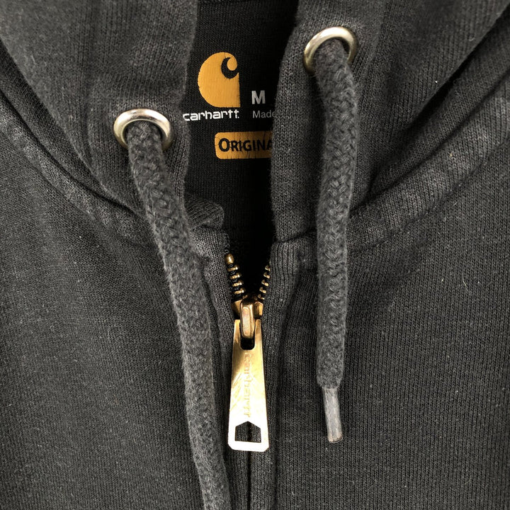 Carhartt Original Fit Full-Zip Sweatshirt, Men's Size Medium cotton black type Vintage Second Hand