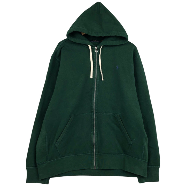 Ralph Lauren POLO RALPH LAUREN Sweat Full Zip Hoodie Men's XL cotton green type Vintage Second Hand