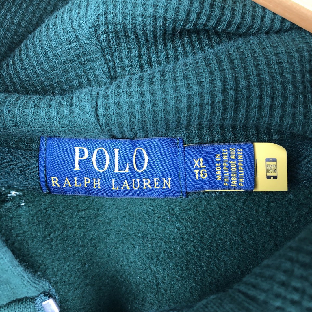 Ralph Lauren POLO RALPH LAUREN Sweat Full Zip Hoodie Men's XL cotton green type Vintage Second Hand
