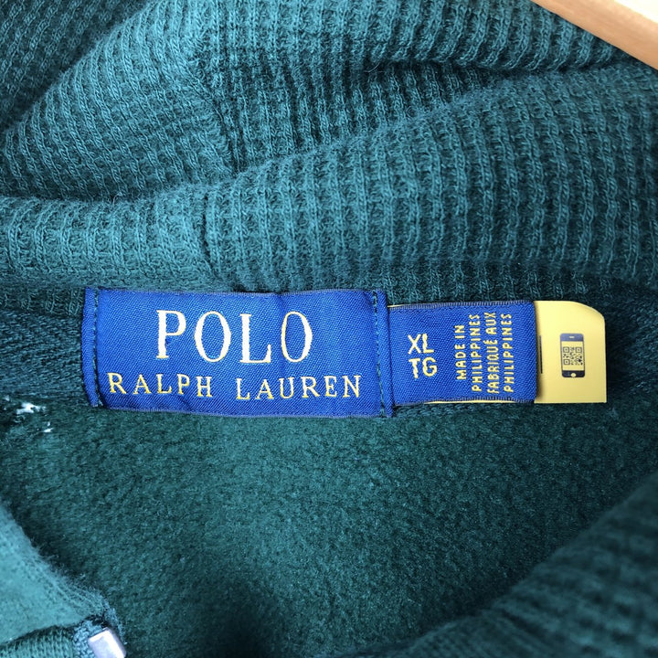 Ralph Lauren POLO RALPH LAUREN Sweat Full Zip Hoodie Men's XL cotton green type Vintage Second Hand