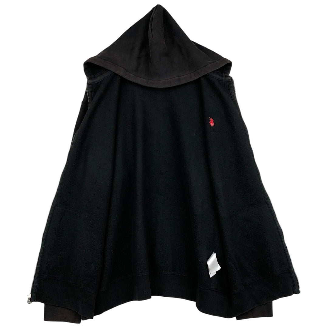 Ralph Lauren POLO RALPH LAUREN Sweat Full Zip Hoodie Men's XXL cotton black type Vintage Second Hand