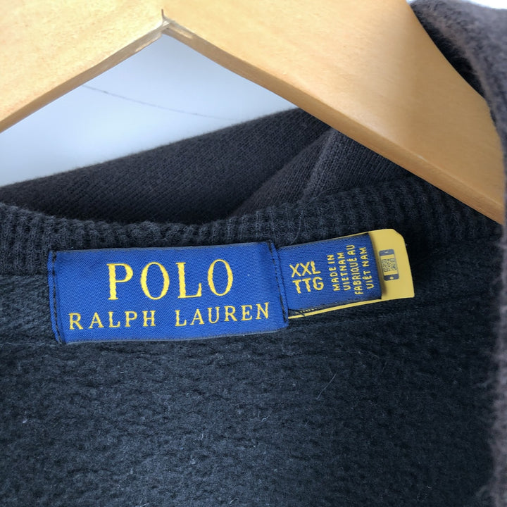 Ralph Lauren POLO RALPH LAUREN Sweat Full Zip Hoodie Men's XXL cotton black type Vintage Second Hand