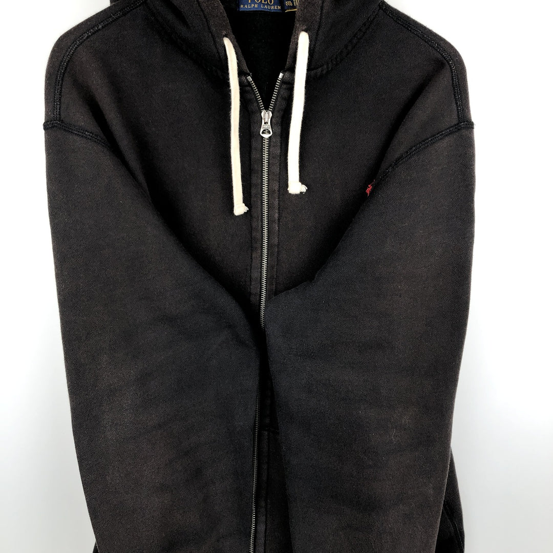 Ralph Lauren POLO RALPH LAUREN Sweat Full Zip Hoodie Men's XXL cotton black type Vintage Second Hand