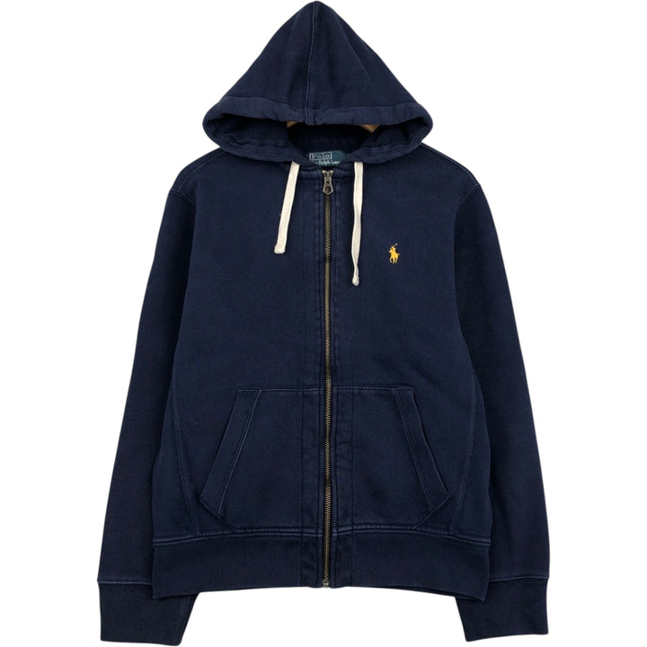 Ralph Lauren POLO by Ralph Lauren Sweat Full Zip Hoodie Men's M cotton navy blue type Vintage Second Hand