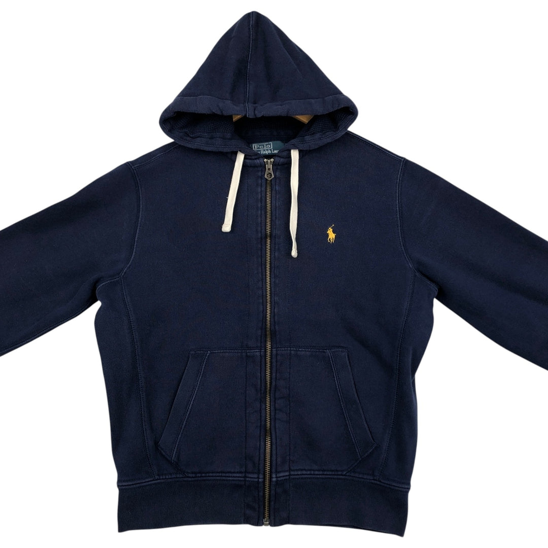 Ralph Lauren POLO by Ralph Lauren Sweat Full Zip Hoodie Men's M cotton navy blue type Vintage Second Hand