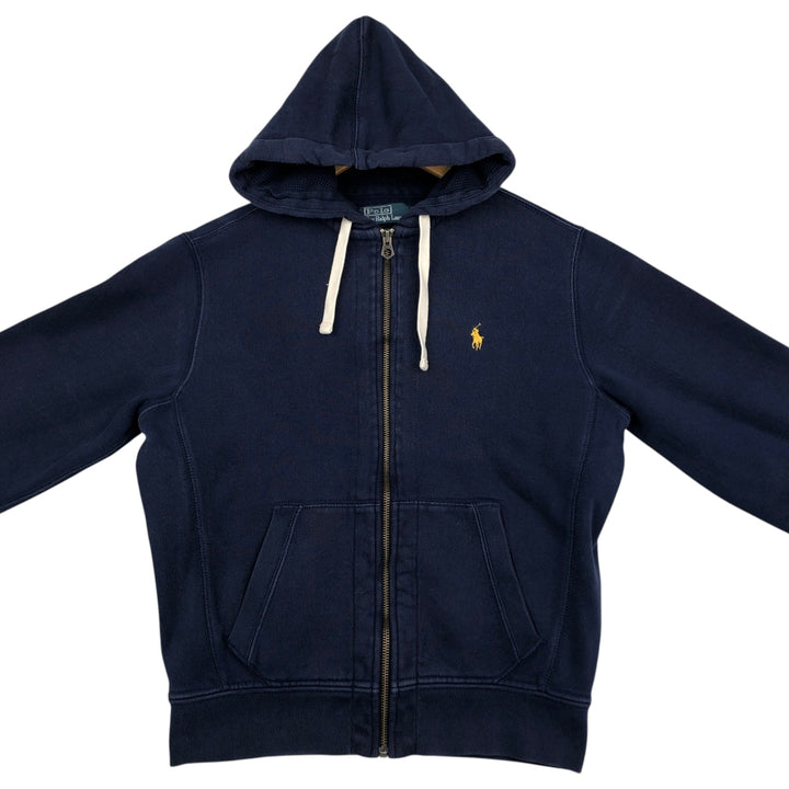 Ralph Lauren POLO by Ralph Lauren Sweat Full Zip Hoodie Men's M cotton navy blue type Vintage Second Hand