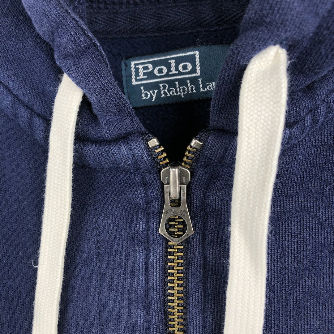 Ralph Lauren POLO by Ralph Lauren Sweat Full Zip Hoodie Men's M cotton navy blue type Vintage Second Hand