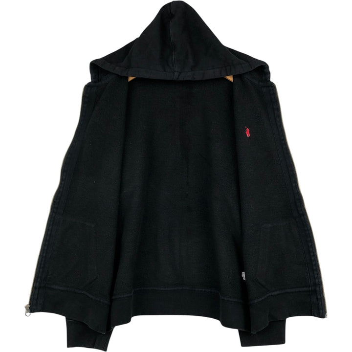 Ralph Lauren POLO RALPH LAUREN Sweat Full Zip Hoodie Men's XXL cotton black type Vintage Second Hand