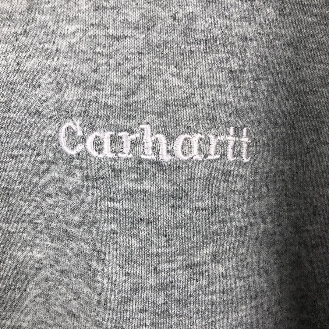 Carhartt Sweat Full Zip Hoodie Men's L size cotton gray type Vintage Second Hand