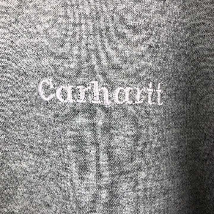 Carhartt Sweat Full Zip Hoodie Men's L size cotton gray type Vintage Second Hand
