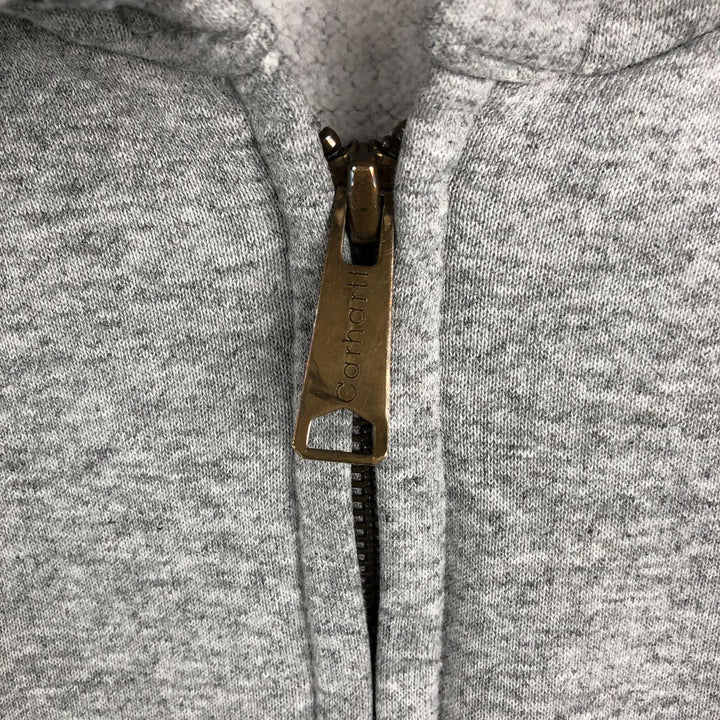 Carhartt Sweat Full Zip Hoodie Men's L size cotton gray type Vintage Second Hand