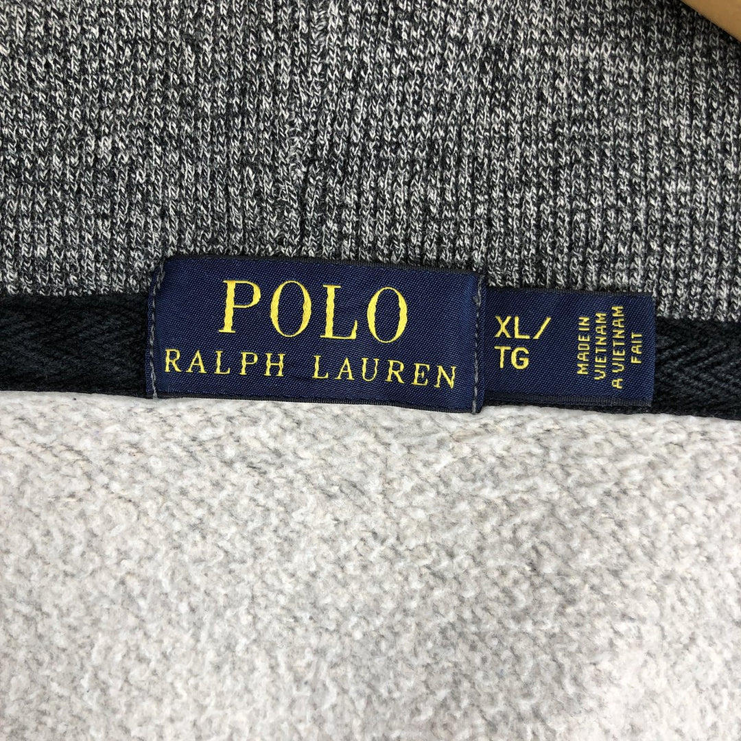 Ralph Lauren POLO RALPH LAUREN Sweat Full Zip Hoodie Men's XL cotton gray type Vintage Second Hand