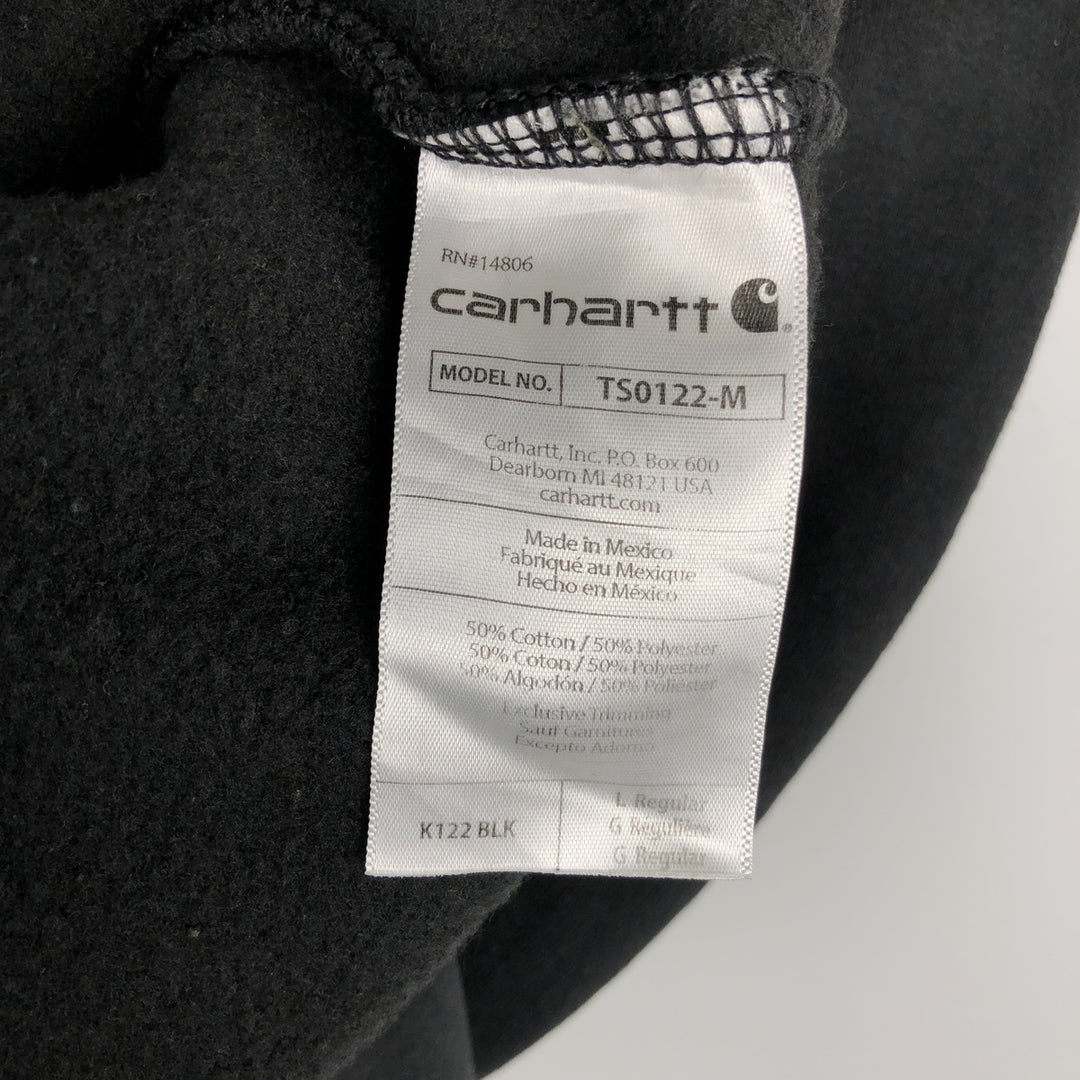 Carhartt Loose Fit Advertising Sweatshirt Pullover Hoodie, Men's Size L cotton black type Vintage Second Hand