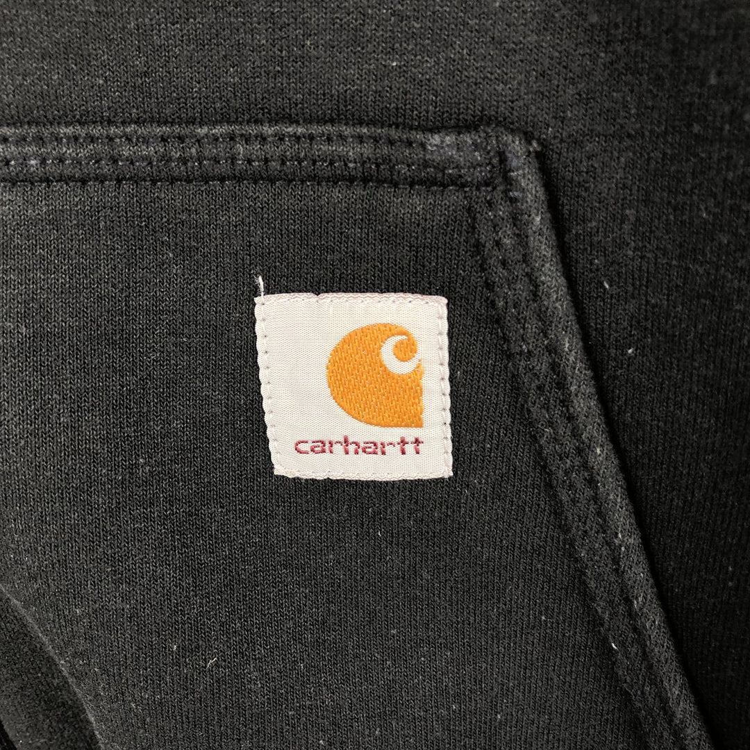 Carhartt Loose Fit Advertising Sweatshirt Pullover Hoodie, Men's Size L cotton black type Vintage Second Hand