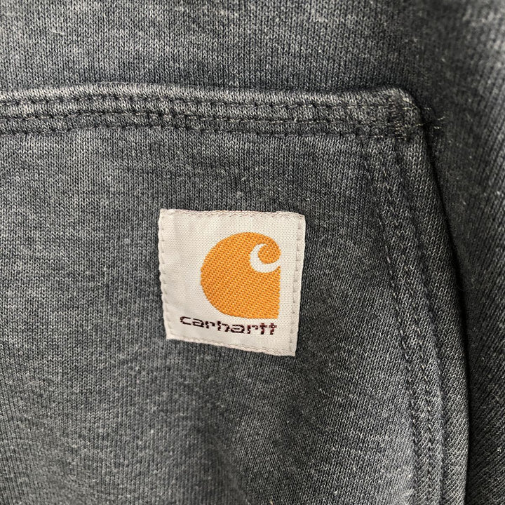 Carhartt ORIGINAL FIT Sweat Full Zip Hoodie, Men's L size cotton Charcoal Vintage Second Hand