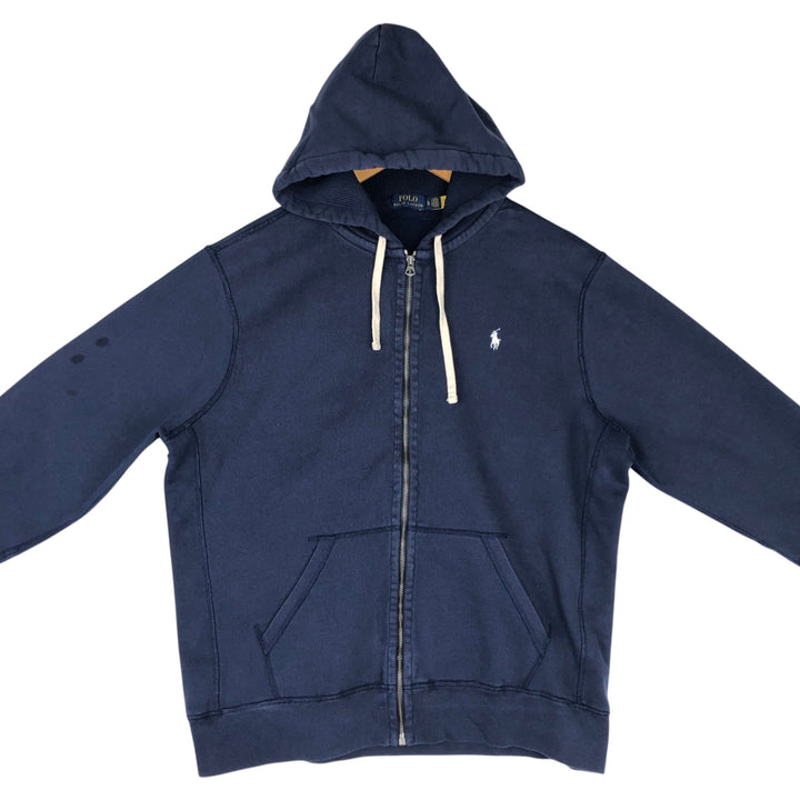 Ralph Lauren POLO RALPH LAUREN Sweat Full Zip Hoodie Men's XL cotton navy blue type Vintage Second Hand