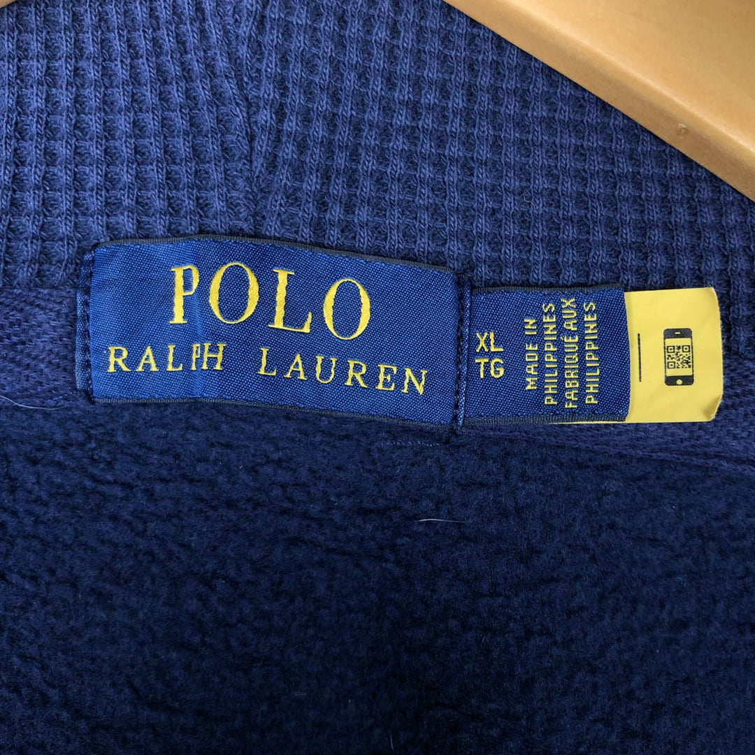 Ralph Lauren POLO RALPH LAUREN Sweat Full Zip Hoodie Men's XL cotton navy blue type Vintage Second Hand
