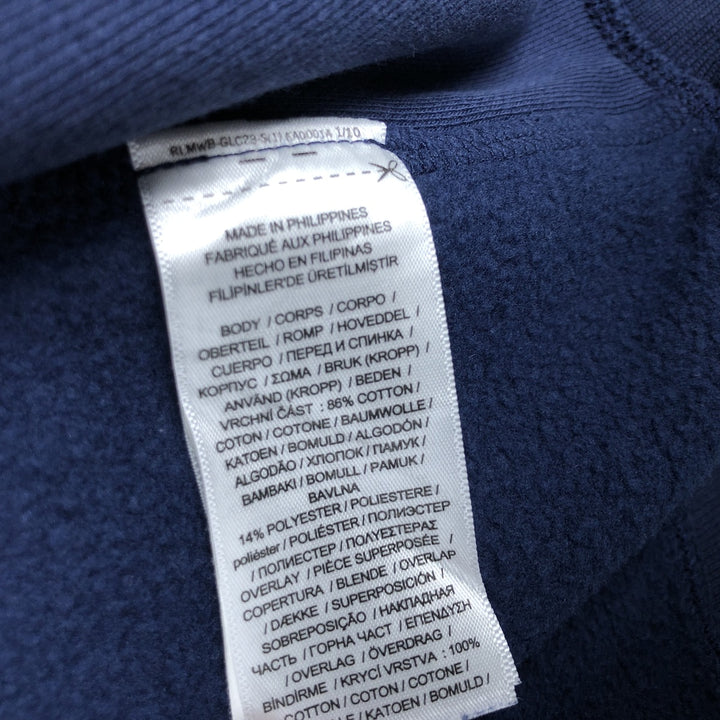 Ralph Lauren POLO RALPH LAUREN Sweat Full Zip Hoodie Men's XL cotton navy blue type Vintage Second Hand