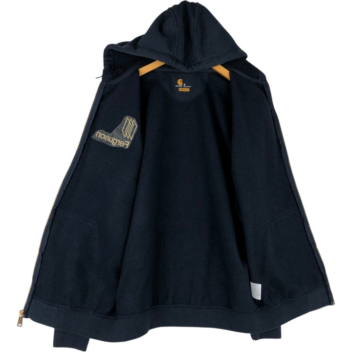 Carhartt Original Fit Sweatshirt, Men's Size L cotton navy blue type Vintage Second Hand