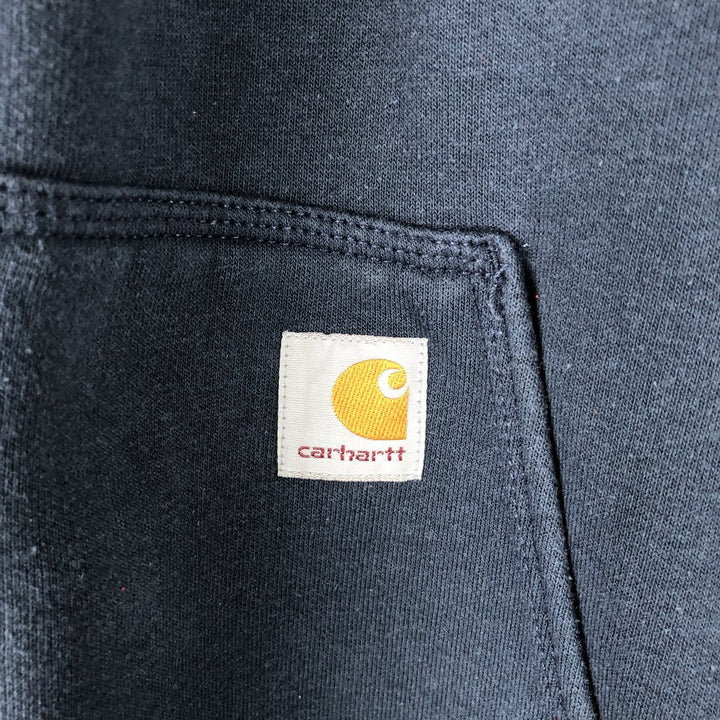 Carhartt Original Fit Sweatshirt, Men's Size L cotton navy blue type Vintage Second Hand