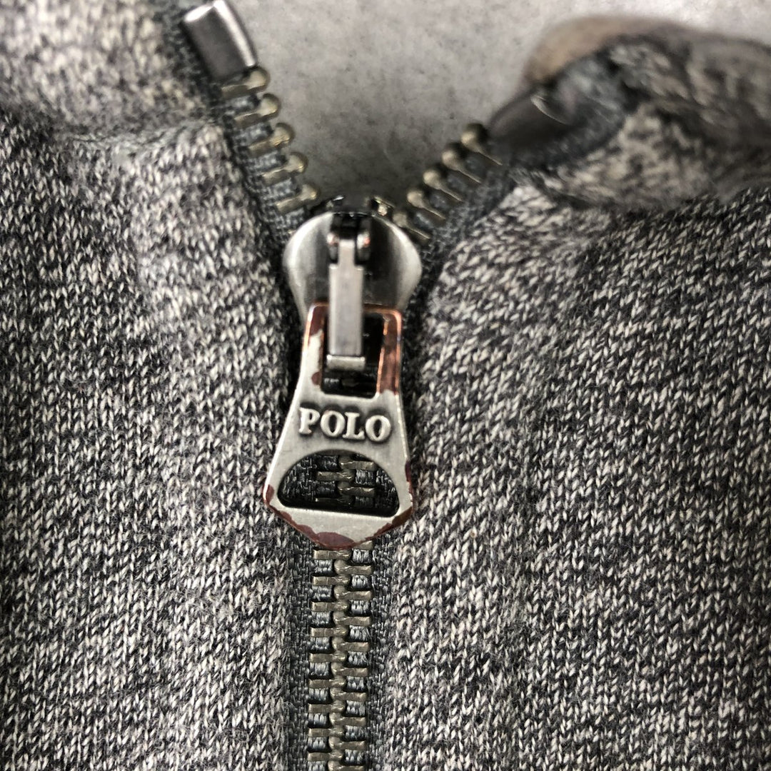 Ralph Lauren POLO RALPH LAUREN Sweat Full Zip Hoodie Men's XXL cotton gray type Vintage Second Hand
